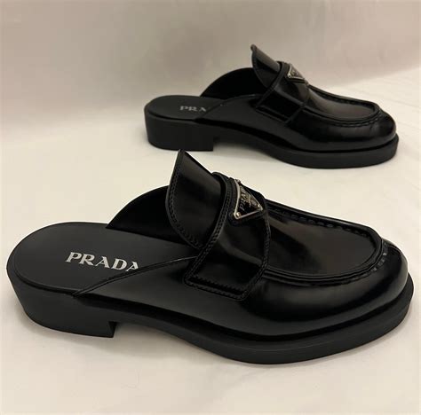 prada mules flats|designer Prada mules sale.